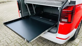 Grünthal Mobilcamping VW California Beach Ocean Coast T5 T6 T61 Multivan Alu Heckauszug Produktion [upl. by Livvie]