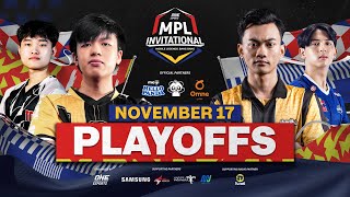 BAHASA INDONESIA ONE Esports MPL Invitational 2023  Hari 3  Playoffs [upl. by Fauch645]