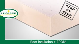 Build a log cabin Roof insulation  EPDM  Lugarde [upl. by Llenyt]