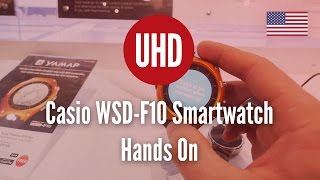 Casio WSDF10 Smartwatch Hands On 4K UHD [upl. by Maye257]