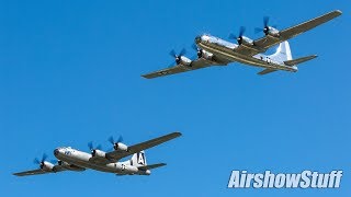 Bomber Parade B2B1B52B29B17B25 Formation Flybys  EAA AirVenture Oshkosh 2017 [upl. by Kyrstin]