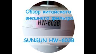 Обзор китайского внешнего фильтра SUNSUN HW 603B [upl. by Senskell331]