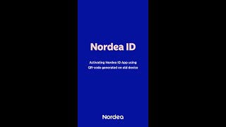 How to set up the Nordea ID app using a QR code  Nordea Pankki [upl. by Tessy]