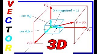 Componentes de un vector en 3D descomposición de vectores en 3D conceptos [upl. by Fernald]