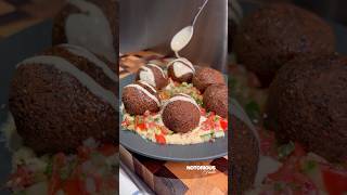 Crispy Falafel with Tahini and a Shirazi Salad 😍 [upl. by Earazed]