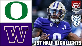 Oregon Ducks vs Washington Huskies 1ST HALF HIGHLIGHTS  ESPN College Football [upl. by Atterahs492]