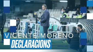 Declaracions de Vicente Moreno després del Cartagena vs Espanyol [upl. by Adnerak]