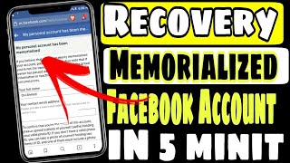 How to recover Memorialized Facebook account।।How to Back remember fb id।। [upl. by Pincince586]