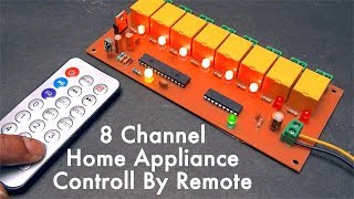 8 Channel Home Appliance Control Light Fan By Remote [upl. by Behah]