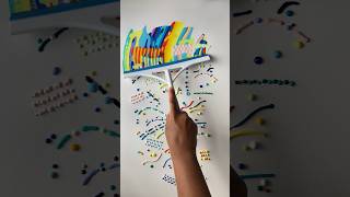 Satisfying Squeegee Painting abstractart artwork shorts [upl. by Drofwarc]