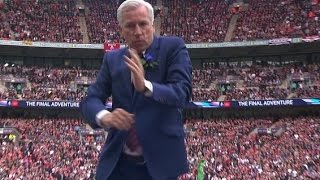 Alan Pardew Shows off His Dance Moves at Crystal Palace vs Manchester United FA Cup Final 2016 [upl. by Notsehc]