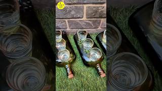 Unleash Your Creativity How to Make STUNNING Shot Glass Holder Serving Dishes from Wine Bottlesdiy [upl. by Hamehseer]