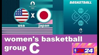 Paris 2024  USA vs Japan  group C [upl. by Scharf417]