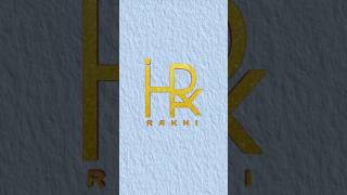 Rakhi name brand logo design llyoutubeshorts sortfeed viralvideo [upl. by Astraea]