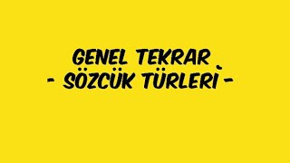 GENEL TEKRAR  Sözcük Türleri [upl. by Iormina]