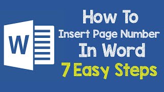 How To Insert Page Number in Word Starting From Page 2 With 7 Easy Steps [upl. by Janis797]