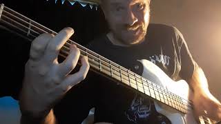 Hawkwind Silver Machine Bass Cover in Motorheads Lemmys style [upl. by Baxter352]