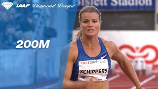 Dafne Schippers wins the 200 meter sprint in Oslo  IAAF Diamond League 2019 [upl. by Ardnik]