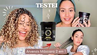 RESENHA MÁSCARA 2 EM 1 ARVENSIS  SALVOU MEU CABELO Ótima para cabelos cacheados ressecados [upl. by Araiet]