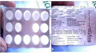 जिंक की कमी से क्या समस्या होती  जिंक की कमी को कैसे पूरा करे  Zinc Sulphate tablet 20 mg Reviews [upl. by Azial]