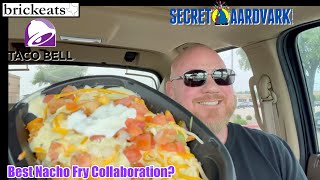 Taco Bell Secret Aardvark Nacho Fries REVIEW Best Nacho Fries Yet brickeats [upl. by Aliber]