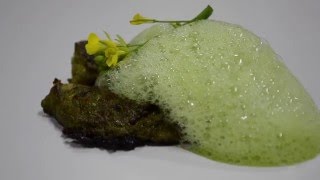 Cilantro foam and grilled Sole [upl. by Peggi]