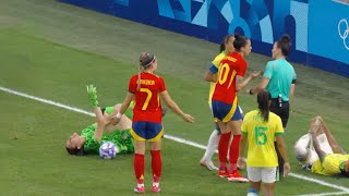 Brazil vs Spain Womens Football Semi Final Highlights Olympic Paris 2024 [upl. by Dnalevets791]