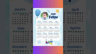 Calendário Personalizados 2025 [upl. by Dlareg]