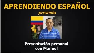 Aprendiendo Español Lección 1 Presentación personal [upl. by Harolda]