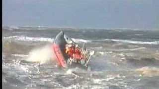 CRAZY Rough Seas CAPSIZE RNLI Training Boat  Boating Fail  Powerboat Training UK [upl. by Darcee]