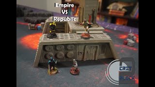 Star Wars Legion Battle Report Republic vs Empire [upl. by Lister]