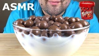 ASMR EATING MALTESERS CHOCOLATE BALLS WITH MILK 몰티져스 먹방 Eating Sounds Mukbang NO TALKING [upl. by Oirretna]