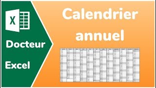 Calendrier perpétuel Excel le fichier  Docteur Excel  Calendrier 2024 [upl. by Ignaz]