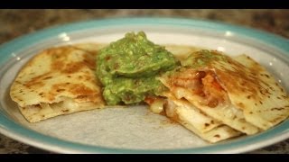 Grilled Shrimp Quesadilla Recipe With Chipotle Sauce [upl. by Lemuela]