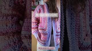 calganchilleart de chaquetahexagono a crochet Únete al grupo de Telegram de ganchilleart 😍 [upl. by Muriel177]