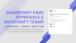 SharePoint Page Approvals in Microsoft Teams [upl. by Ajnotal801]