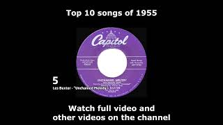 Top 10 songs of 1955 [upl. by Leyes]