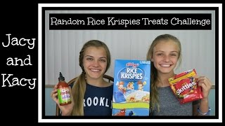 Random Rice Krispies Treats Challenge  Jacy and Kacy [upl. by Almeta]