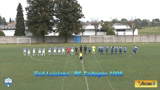 SPAZIO CODOGNO  GSD LUISIANA  RC CODOGNO 1  0 CALCIO PROMOZIONE LOMB GIRONE E calciodilettanti [upl. by Dzoba]