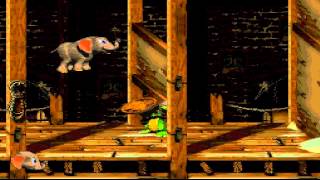 Playthrough Donkey Kong Country 3  Dixie Kongs Double Trouble  Parte 5 Elefante medroso HD [upl. by Minica]