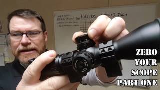 How to Zero a Rifle Scope Beginners Guide Part OneClassroom Phase [upl. by Keelby]