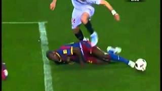 Abidal funny incredible pass [upl. by Arikahc]