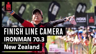 2024 IRONMAN 703 New Zealand  Finish Line Camera [upl. by Ahsiekit869]