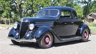 Must See 1936 Ford 5Window Coupe w Custom 515HP Roush [upl. by Aitsirk]