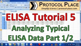 ELISA Tutorial 5 Preparing ELISA Data in Excel for Analysis with GraphPad Prism [upl. by Trenna]