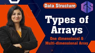 Lec4 Types of Array  One dimensional amp Multidimensional Array by Naina Mam [upl. by Elurd247]