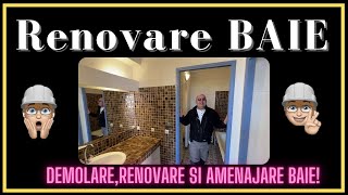 Amenajare completa baie O nouă serie cu demolarea renovarea si amenajarea unei bai [upl. by Sesom]