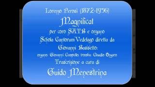 Lorenzo Perosi  Magnificat SATB [upl. by Vieva]