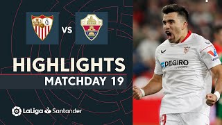 Resumen de Sevilla FC vs Elche CF 30 [upl. by Seldon]