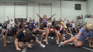 Cheer Extreme Sr Elite Majors Practice 2014 THE DANCE Part 2 of 2 [upl. by Eimac169]